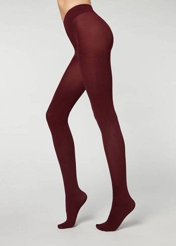 Calzedonia 100 Denier Total Comfort Soft Touch Opaque Donna Collant Rosse | IT1010NB