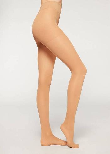 Calzedonia 40 Denier Action Strong Sheer Donna Collant Beige | IT1200UT