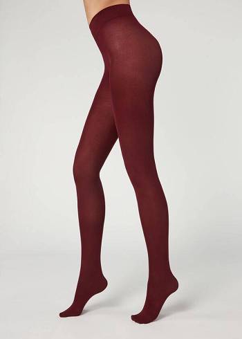 Calzedonia 50 Denier Total Comfort Soft Touch Opaque Donna Collant Bordeaux | IT1026GL