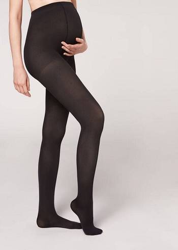 Calzedonia 60 Denier Maternity Opaque Donna Collant Nere | IT1044UT