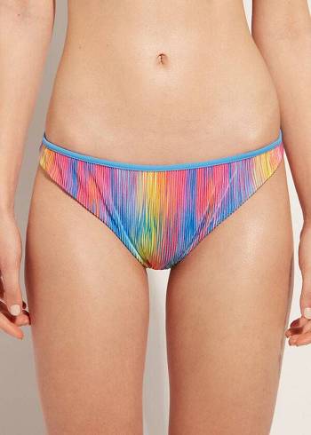 Calzedonia A Pieghe Maiorca Donna Slip Bikini Colorate | IT1510TV