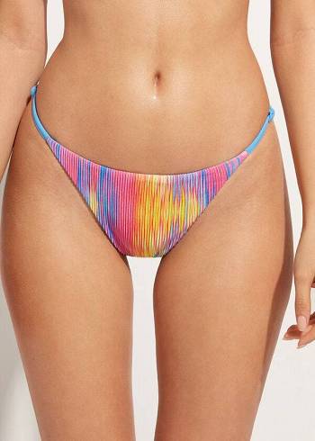 Calzedonia A Pieghe Perizoma Maiorca Donna Slip Bikini Colorate | IT1512UT