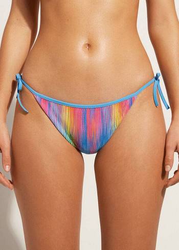 Calzedonia A Pieghe String Maiorca Donna Slip Bikini Colorate | IT1511YU