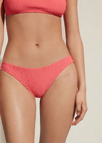 Calzedonia Brazilian Lanzarote Donna Slip Bikini Rosa | IT1316LH