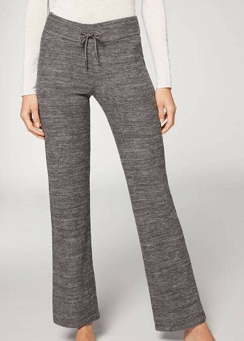 Calzedonia Cashmere Dritto Donna Leggings Grigie | IT2626DN