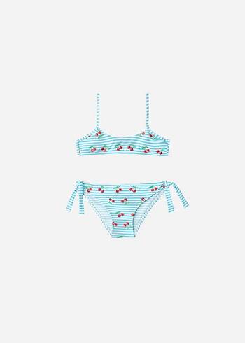 Calzedonia Cherry Two-Piece Ariel Bambino Costumi Da Bagno Blu | IT3037QZ