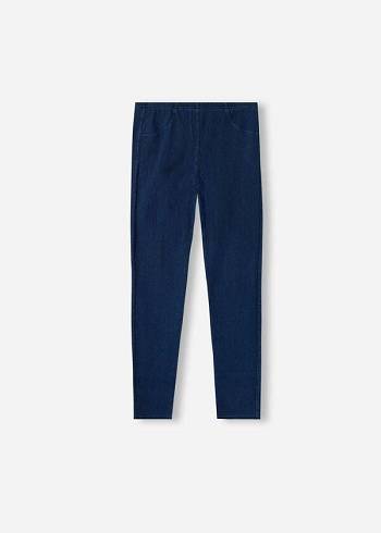 Calzedonia Denim jeggings Bambino Leggings Blu Marino | IT3128IS