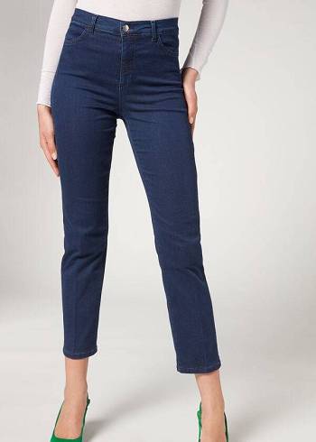 Calzedonia Eco Comfort Donna Jeans Blu Marino | IT2568KI