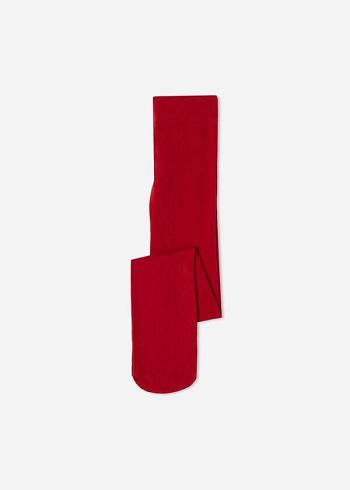 Calzedonia Eco Cotone Bambino Collant Rosse | IT2959IS