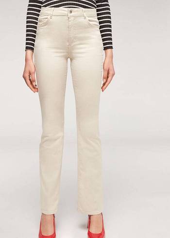 Calzedonia Eco Light Flared Denim Donna Jeans Marroni Beige | IT2575AP