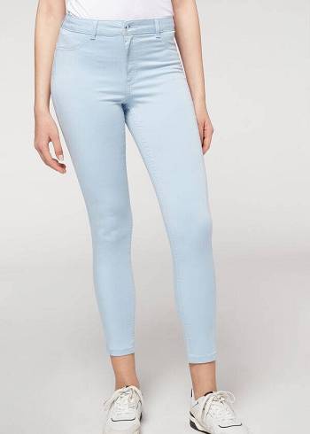 Calzedonia Eco Light Push Up Denim Donna Jeans Beige | IT2585QZ