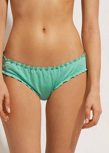 Calzedonia Formentera Donna Slip Bikini Verdi | IT1381YU