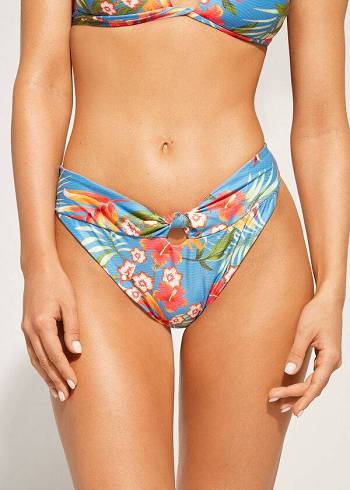 Calzedonia High-Cut Brazilian Maui Donna Slip Bikini Verdi | IT1444JJ