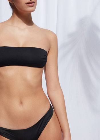 Calzedonia Imbottito Bandeau Indonesia Strapless Donna Top Bikini Nere | IT1810LH