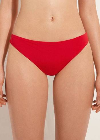 Calzedonia Indonesia Eco Low rise Donna Slip Bikini Rosse | IT1477BC