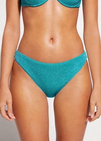 Calzedonia Las Vegas Donna Slip Bikini Blu | IT1494GL