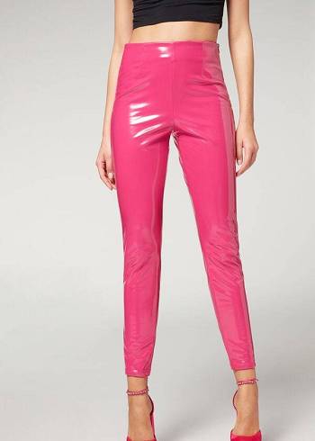 Calzedonia Magro in Thermal Vinyl Donna Pantaloni Rosa | IT2739GL