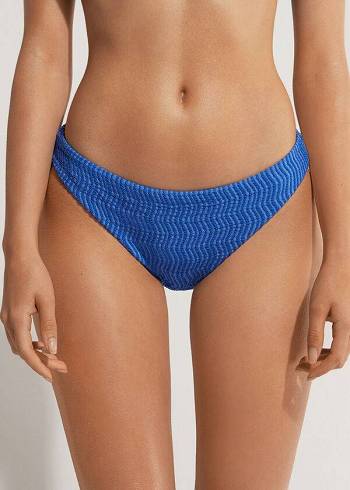 Calzedonia Mykonos Donna Slip Bikini Blu | IT1508EX