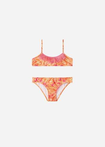 Calzedonia Paisley Two-Piece Jasmine Bambino Costumi Da Bagno Rosse | IT3048HK