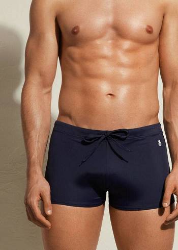 Calzedonia Panama Uomo Costume Da Bagno Blu Marino | IT2952GL