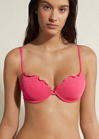 Calzedonia Push Up Formentera Donna Top Bikini Rosa | IT1941ZG