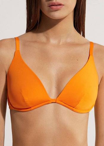 Calzedonia Push Up Indonesia Eco Donna Top Bikini Arancioni | IT1949WY