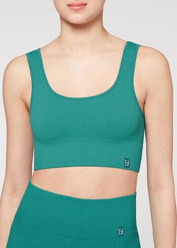 Calzedonia Seamless Costine Donna Cover Ups Verde Acqua | IT2111IS