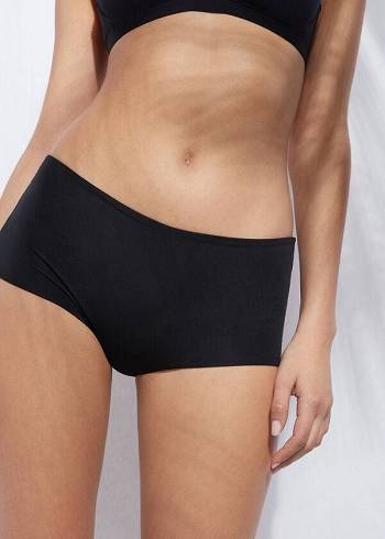 Calzedonia Shorts Indonesia Eco Donna Slip Bikini Nere | IT1553CE