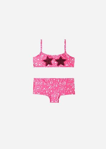 Calzedonia Star Two-Piece Jam Bambino Costumi Da Bagno Rosa | IT3049HK