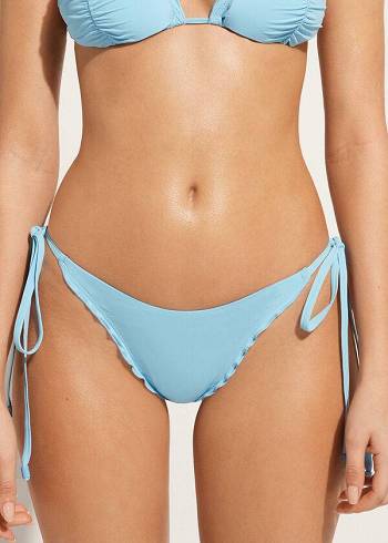 Calzedonia String Perizoma Islamorada Donna Slip Bikini Blu | IT1617IS