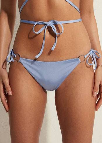 Calzedonia String Tie Abu Dhabi Donna Slip Bikini Blu | IT1619PQ