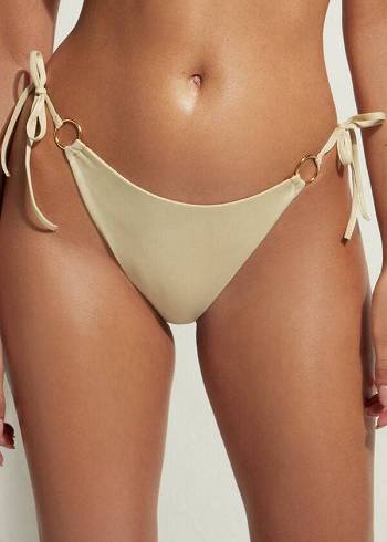 Calzedonia String Tie Abu Dhabi Donna Slip Bikini Oro | IT1620AP