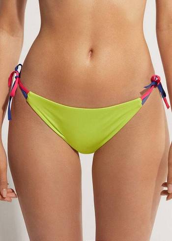 Calzedonia String Tokyo Donna Slip Bikini Verdi | IT1623FM