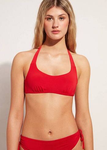 Calzedonia Tank-Stile Indonesia Donna Top Bikini Rosse | IT2010AP