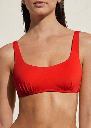 Calzedonia Tank Stile Indonesia Eco Donna Top Bikini Rosse | IT1988GL