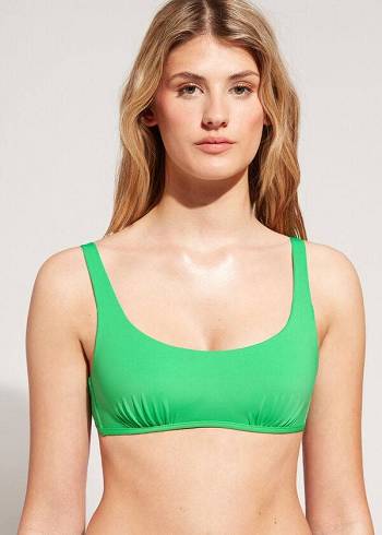 Calzedonia Tank Stile Indonesia Eco rosa Donna Top Bikini Verdi | IT1995CE