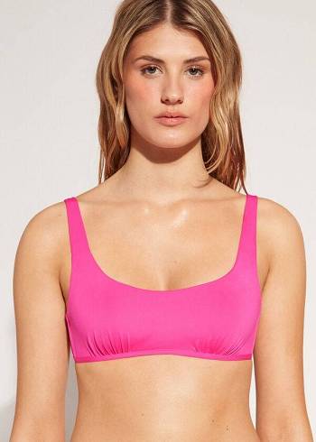 Calzedonia Tank Stile Indonesia Eco rosa Donna Top Bikini Rosa | IT1996VD