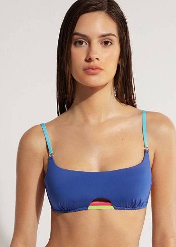 Calzedonia Tank Tokyo Eco Donna Top Bikini Blu | IT2004TV