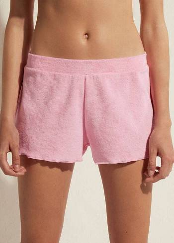 Calzedonia Terrycloth Shorts Donna Cover Ups Rosa | IT2151CE