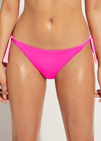 Calzedonia Tied Indonesia Eco Donna Slip Bikini Rosa | IT1650GL