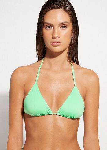 Calzedonia Triangle String Indonesia Eco rosa Donna Top Bikini Menta | IT2042JJ