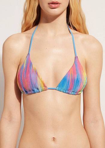 Calzedonia Triangle String Maiorca Donna Top Bikini Colorate | IT2052QZ