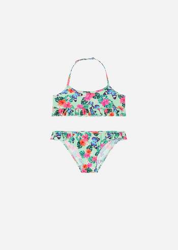 Calzedonia Two Piece Malibù Bambino Costumi Da Bagno Verdi | IT3062EX