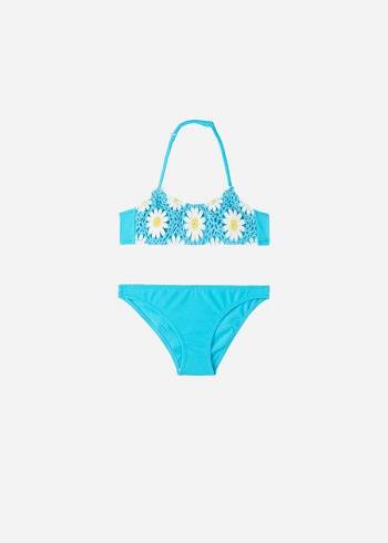 Calzedonia Two-Piece Margherita Bambino Costumi Da Bagno Verde Acqua | IT3072AP