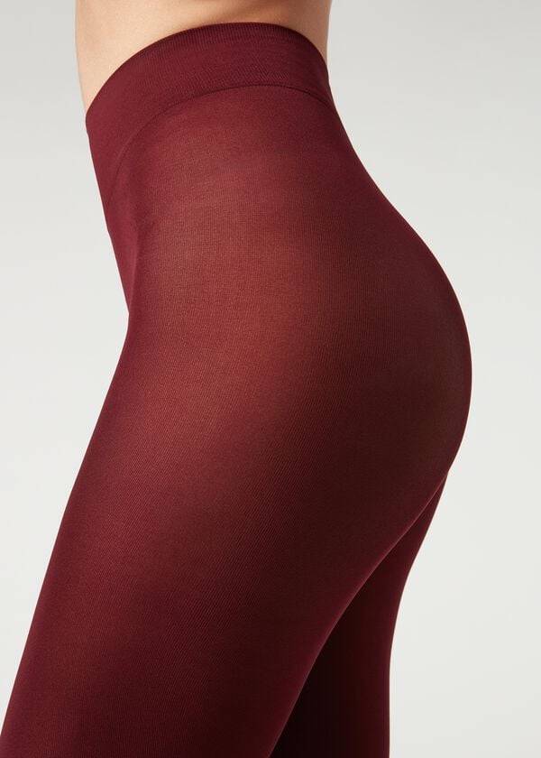 Calzedonia 50 Denier Total Comfort Soft Touch Opaque Donna Collant Bordeaux | IT1026GL