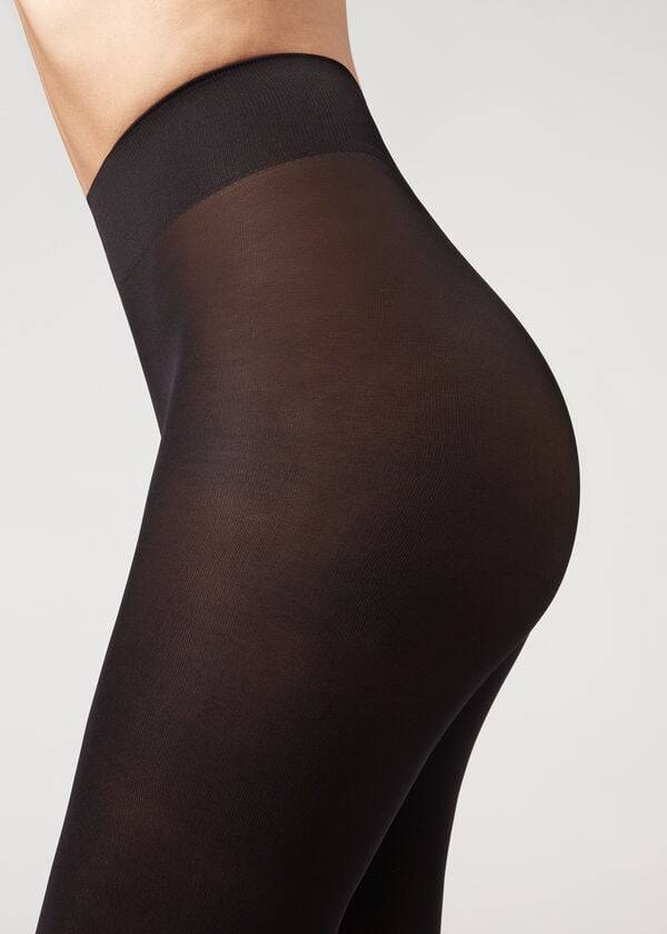 Calzedonia 50 Denier Total Comfort Soft Touch Opaque Donna Collant Nere | IT1032XF