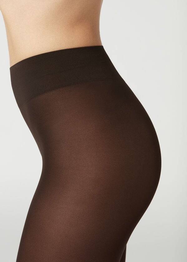 Calzedonia 50 Denier Total Comfort Soft Touch Opaque Sexy Donna Collant Caffè | IT1034VD