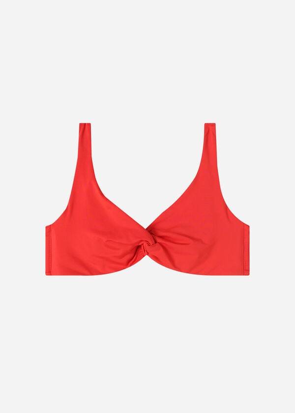 Calzedonia Balconette Indonesia Eco Donna Top Bikini Rosse | IT1668UT