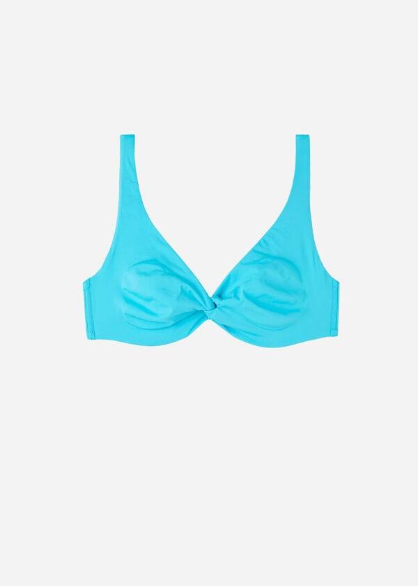 Calzedonia Balconette Indonesia Eco cobey Donna Top Bikini Verde Acqua | IT1675FM