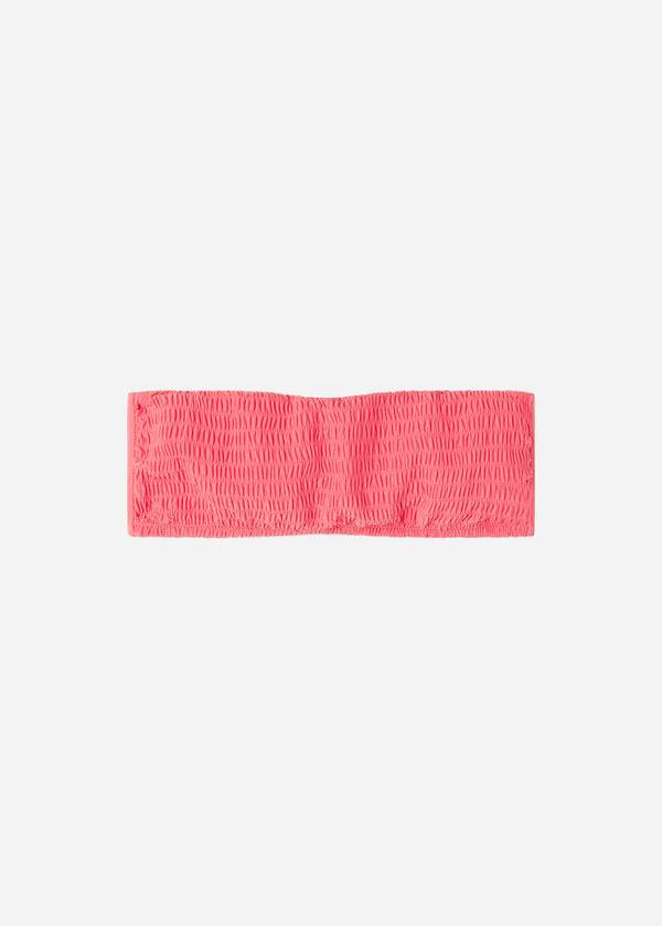 Calzedonia Bandeau Lanzarote Donna Top Bikini Rosa | IT1693YU